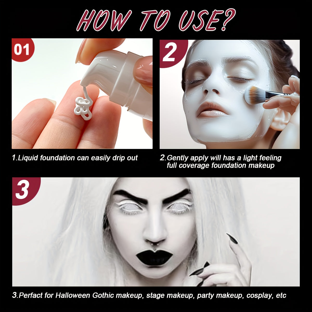 Maquillaje Blanco de Alta Covertura