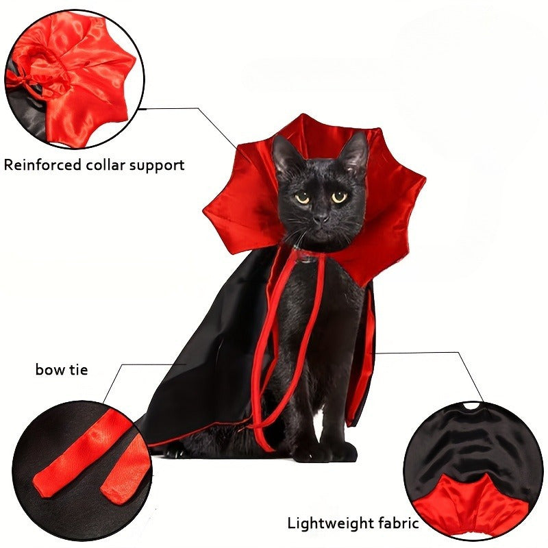 Disfraz de Vampiro Oscuro para Gatos