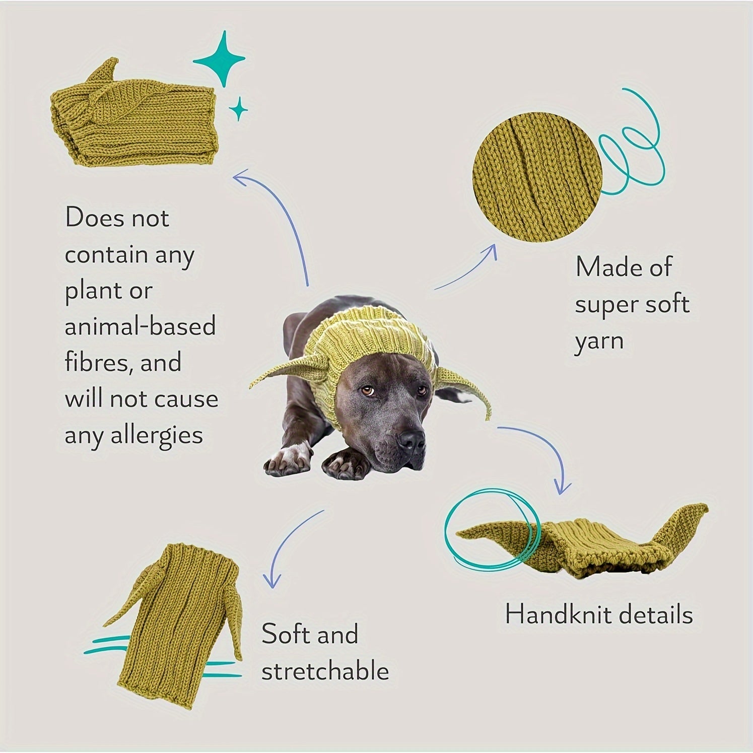 Pasamontañas Duende Para Perros (50% DESCUENTO)