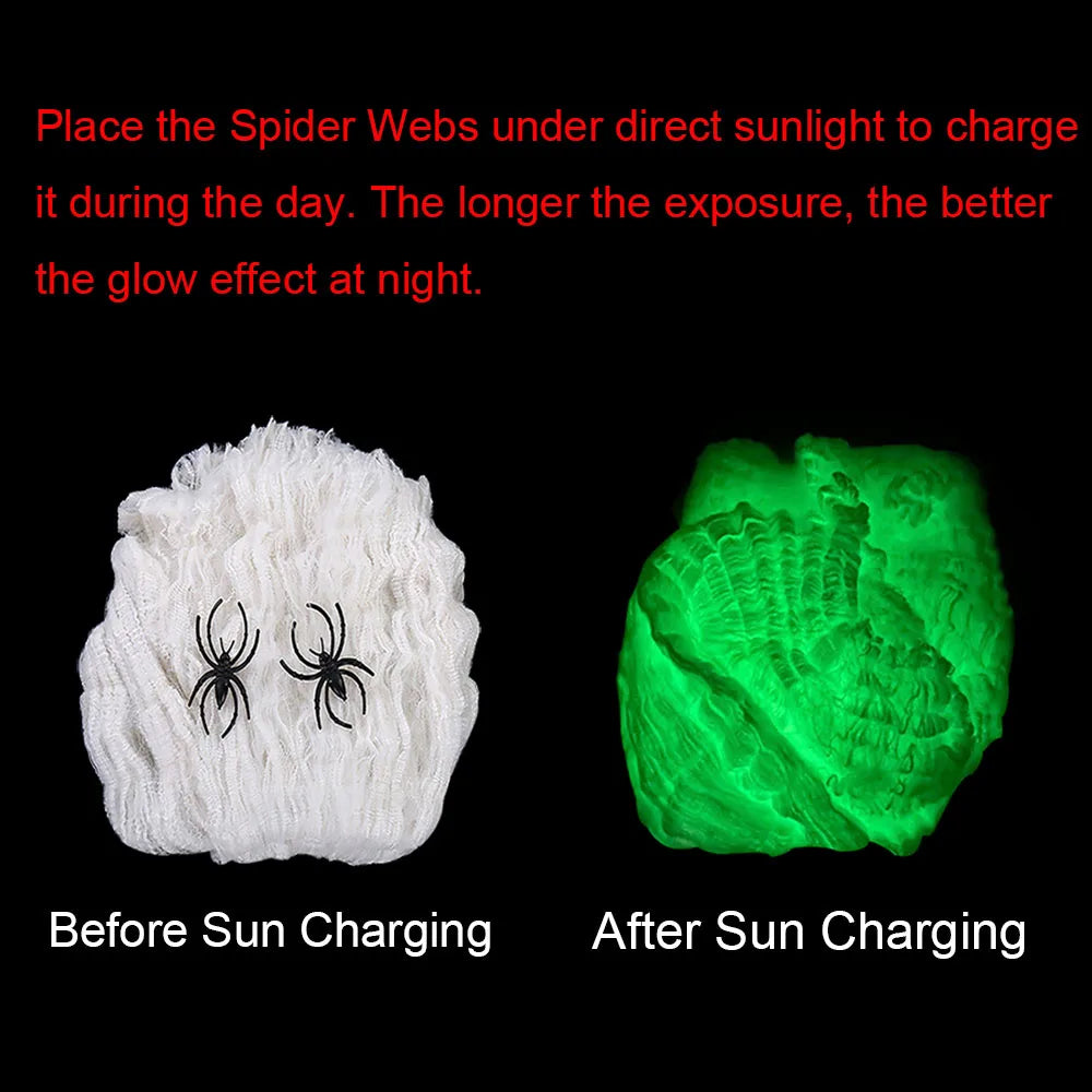 Telaraña Realista Fluorescente