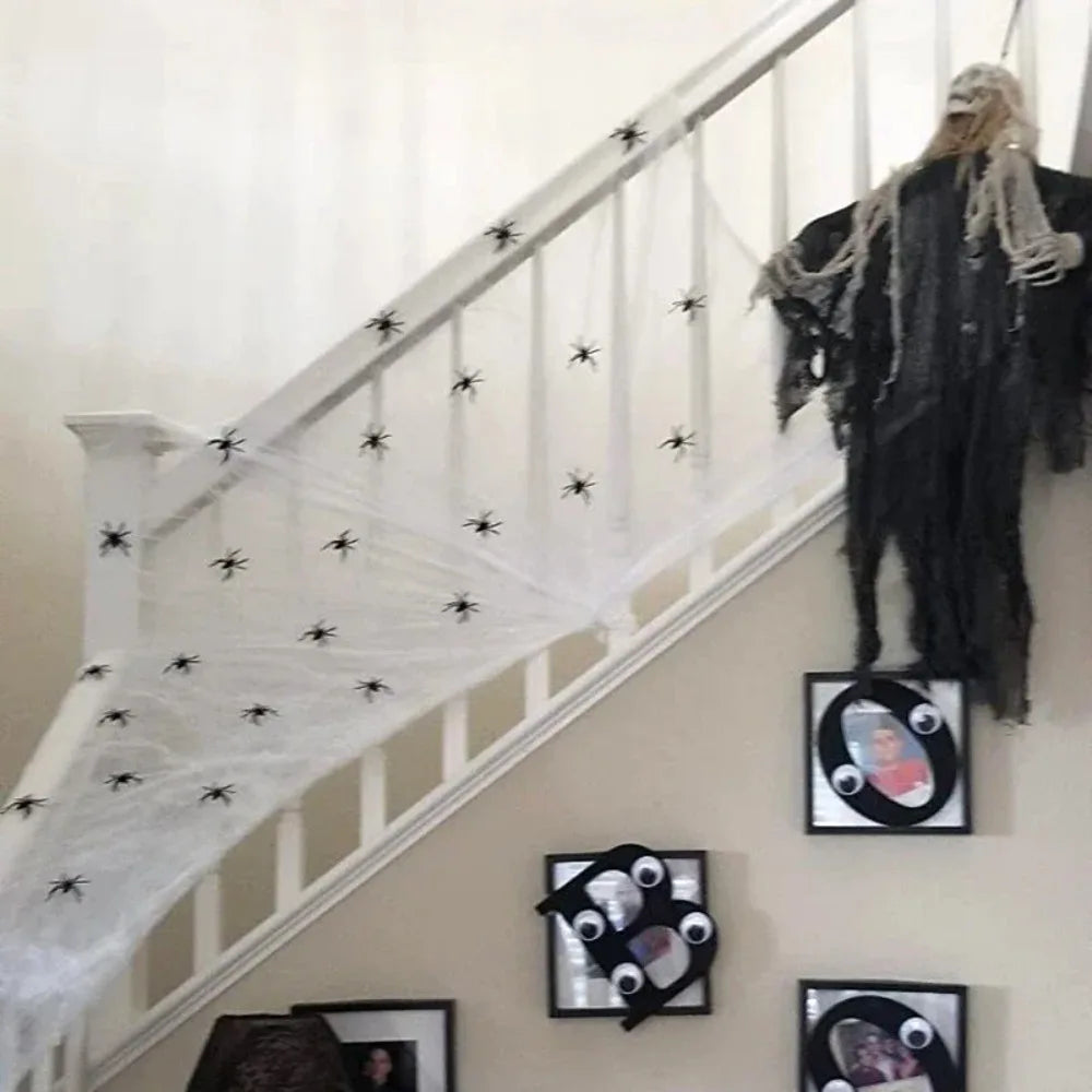 50 Arañas para decorar tu telaraña - ¡Fluorescentes!