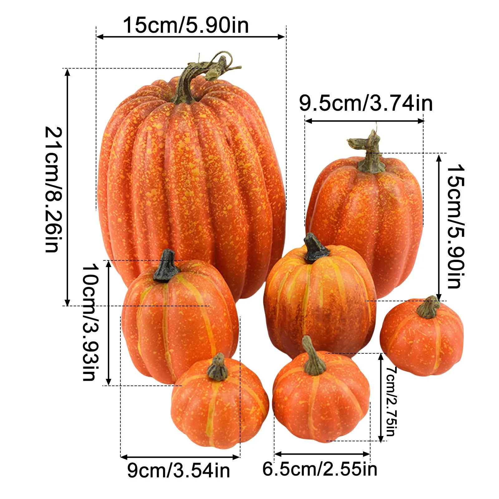 Set de Calabazas Realistas