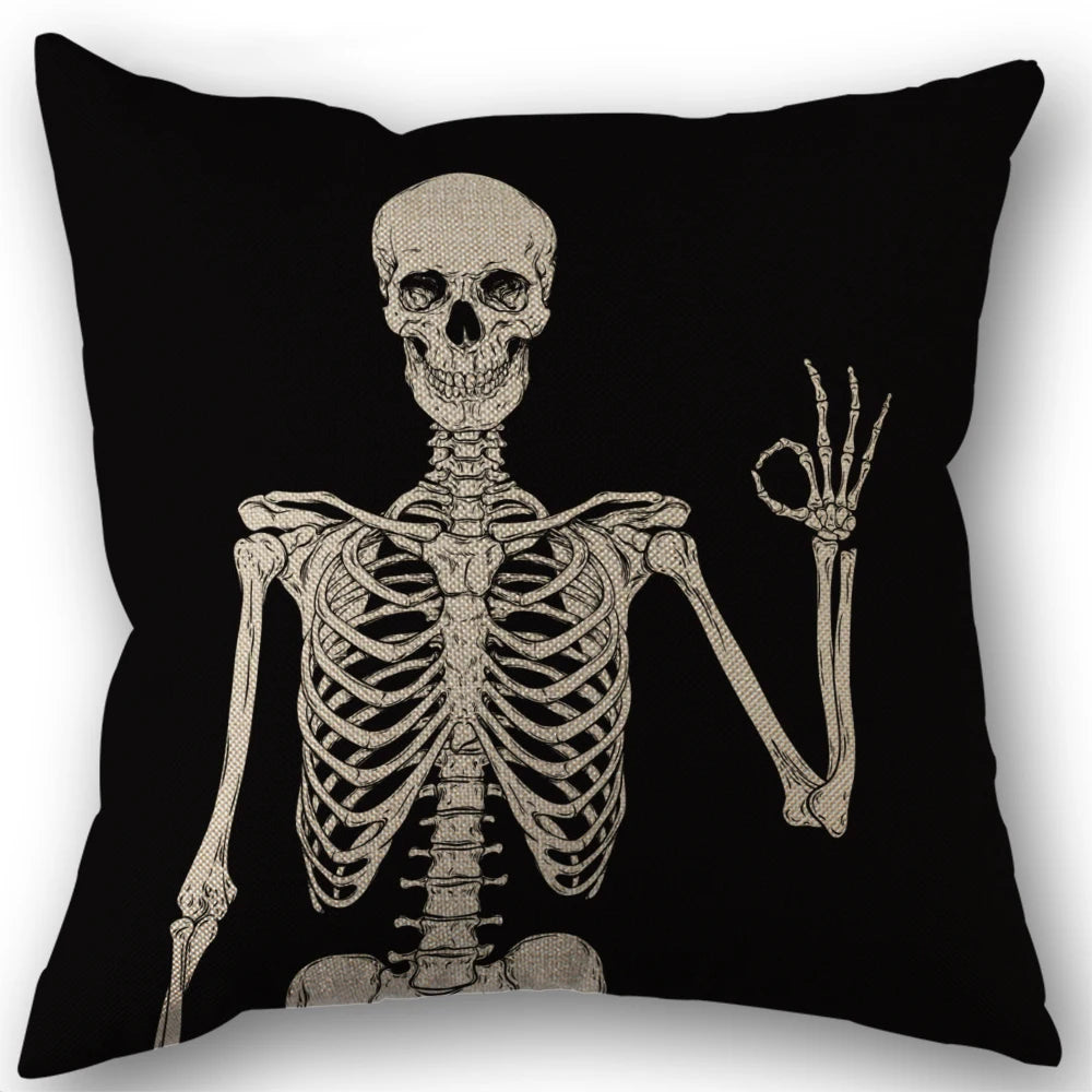 Funda de Almohada de Esqueleto