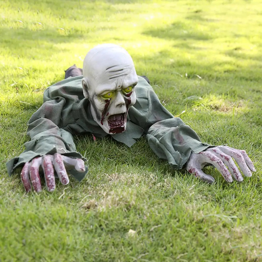 Zombie Arrastrandose con LED y Sonido