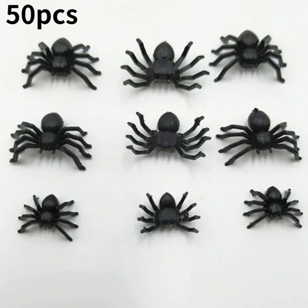 50 Arañas para decorar tu telaraña - ¡Fluorescentes!