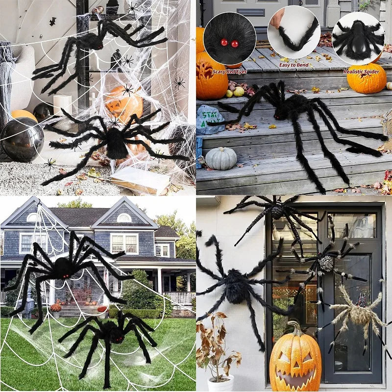 Araña Negra Gigante de 2 Metros