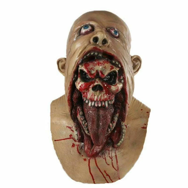 Máscara Realista de Calavera Sangrienta