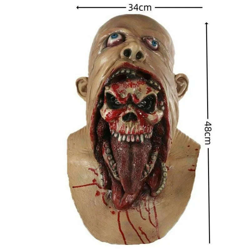Máscara Realista de Calavera Sangrienta