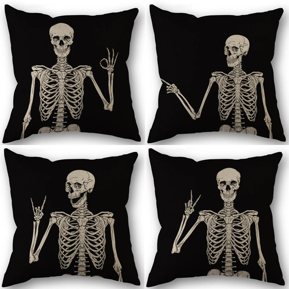 Funda de Almohada de Esqueleto