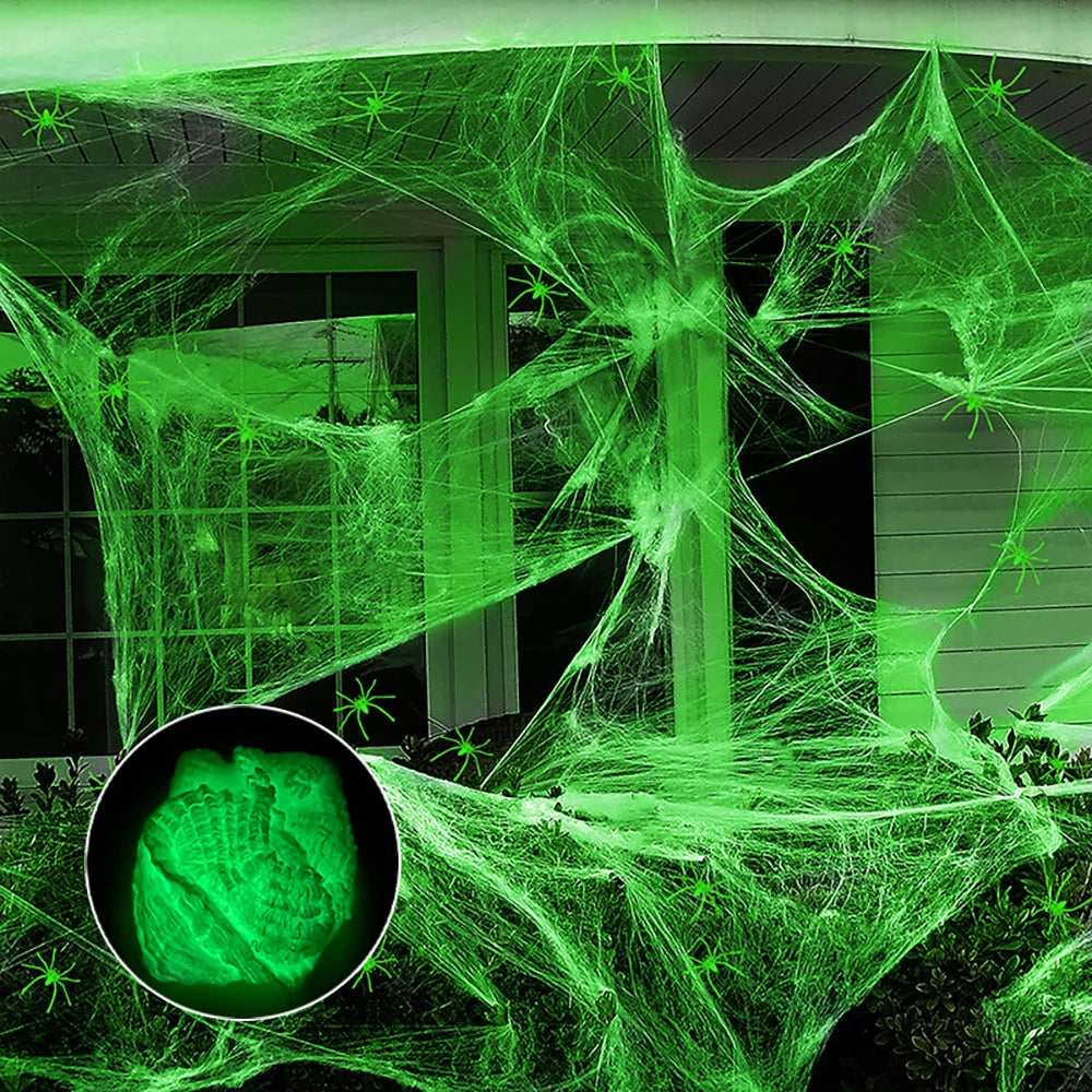 Telaraña Realista Fluorescente
