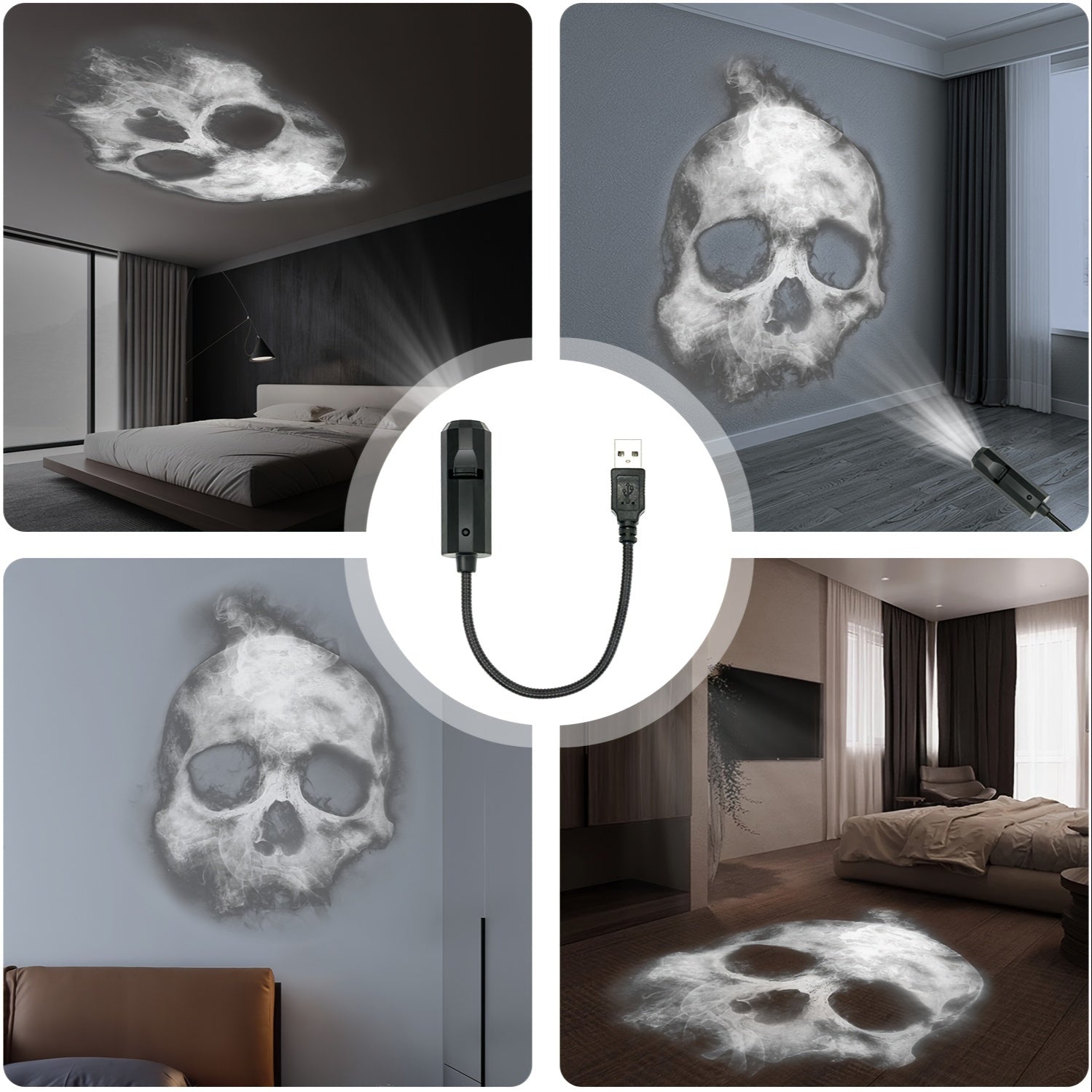 Proyector de Calavera USB